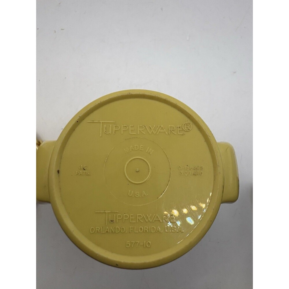 Vintage Gold Tupperware Creamer 574, 577 W/ Flip Top Lid And Sugar Container- - Picture 6 of 9
